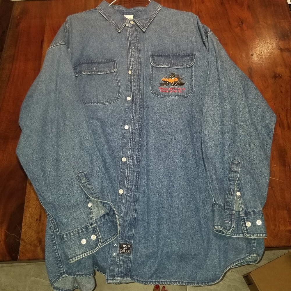 Looney Toons Long Sleeve Blue Jean Shirt